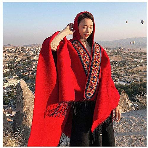 New Fashion scarf red hooded cloak online