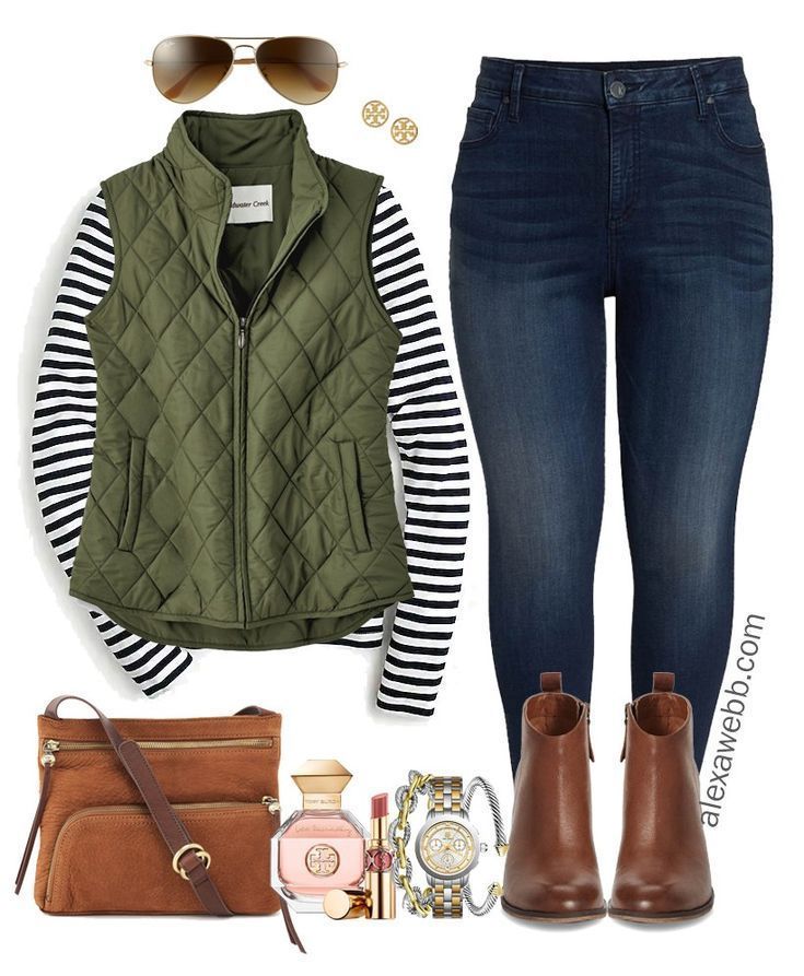 Plus Size Preppy Fall Outfit