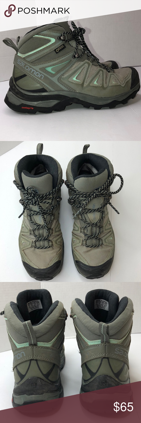 Salomon Gore-Tex X-Ultra  Mid hiking Boots size 5 Women’s Salomon Gore-Tex X-U…