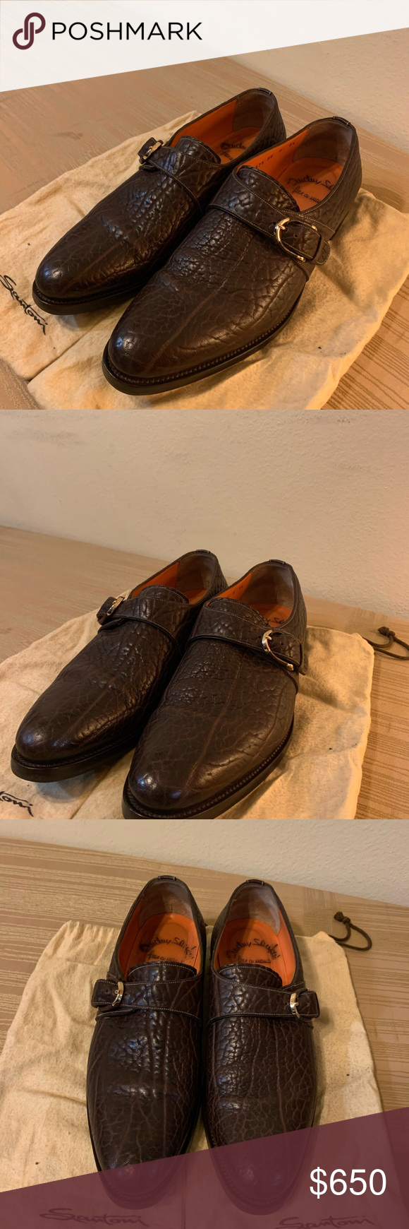 Santoni shoes Pre-owned but rarely wore unique classic and extremely hard to fin…