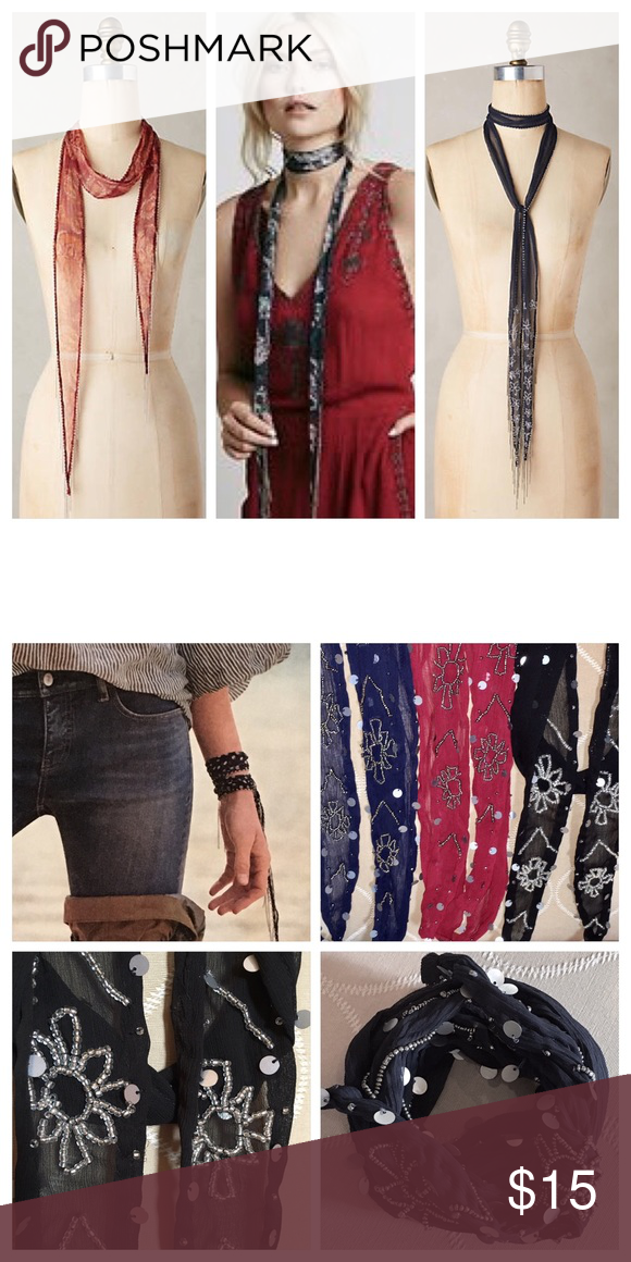 Skinny Scarves 🆕Item! Skinny scarves. 🆕Item! Wear several different ways! …
