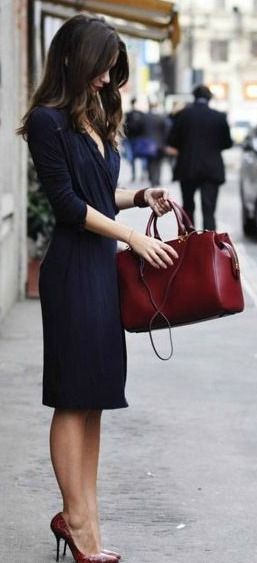 Street Style outfit Ideas With Red Color