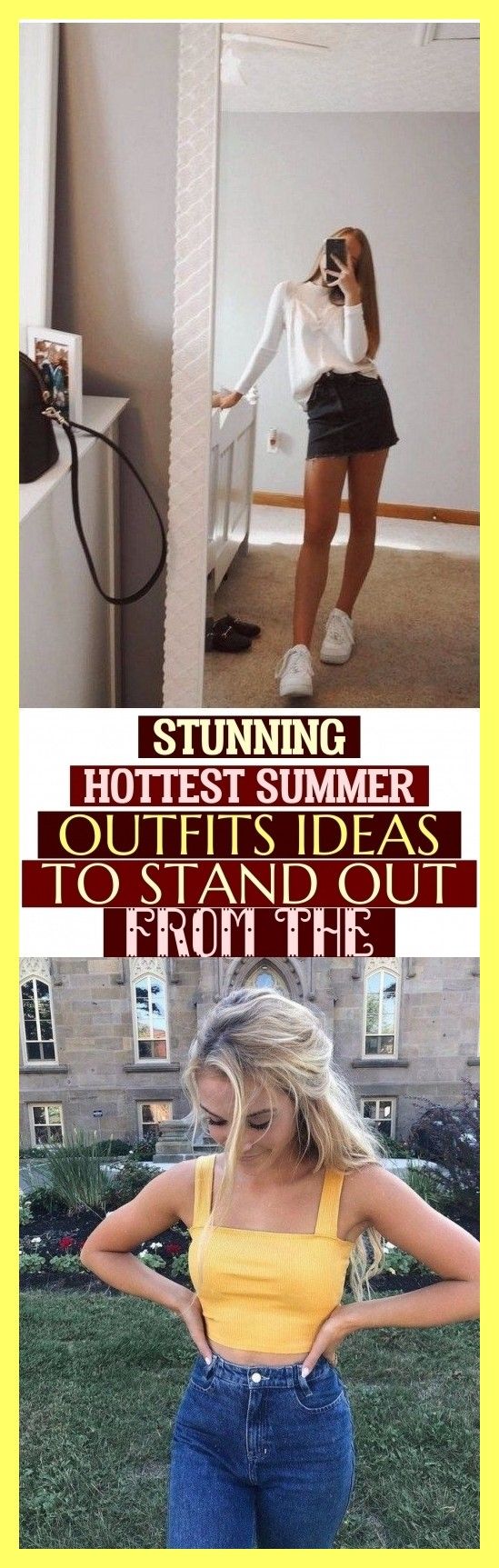 Stunning Hottest Summer Outfits Ideas To Stand Out From The ~ #summeroutfits ate…