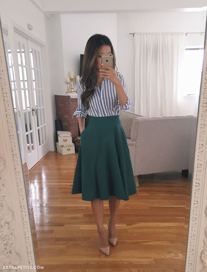 Swingy Skirt Styled 2 Ways + Recent Reviews (Extra Petite)