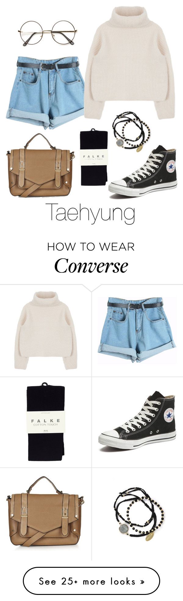 “Taehyung Inspired w/ Converse” by btsoutfits on Polyvore featuring Chicnova Fas…