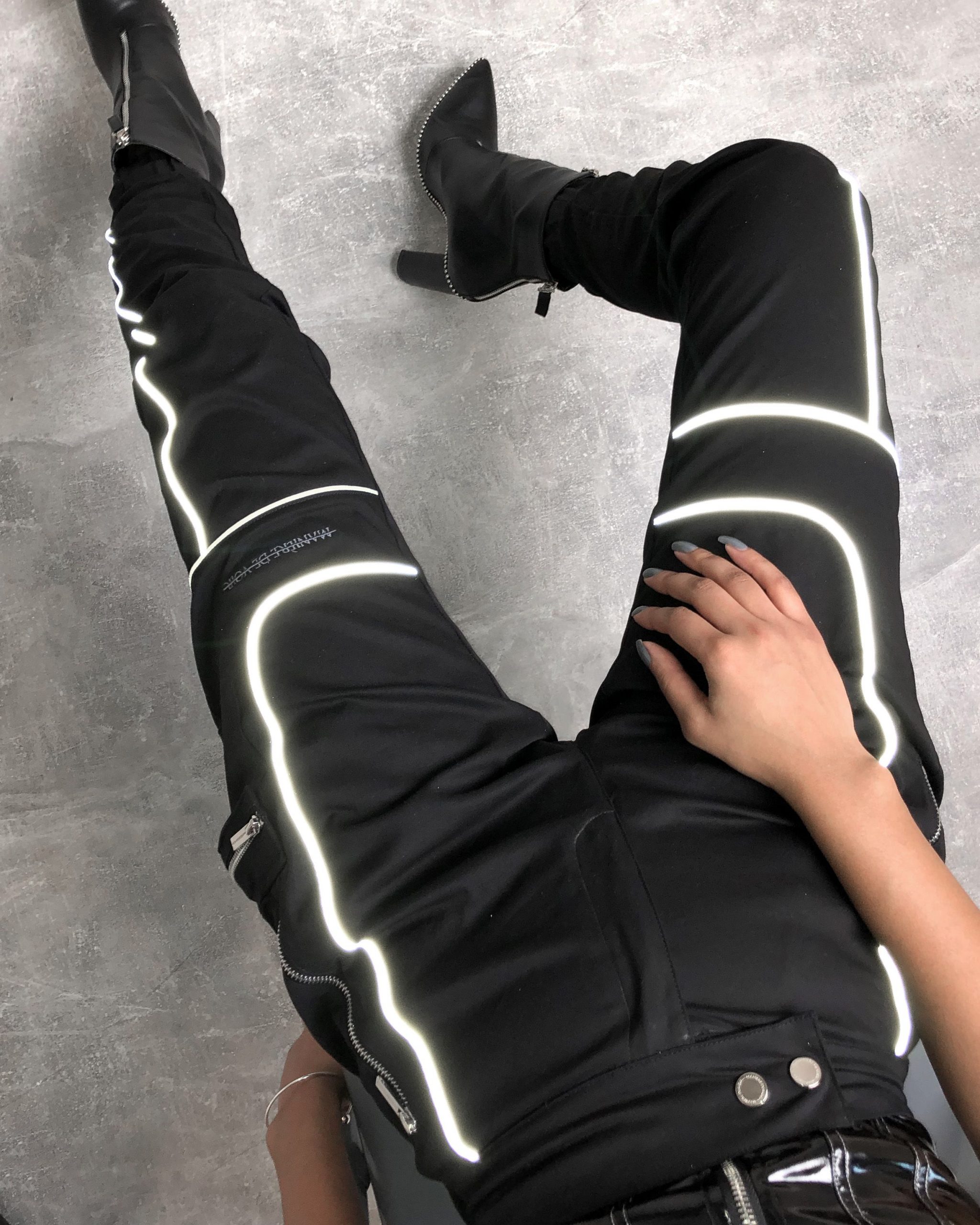 The Reflective Piped Cargo Pants