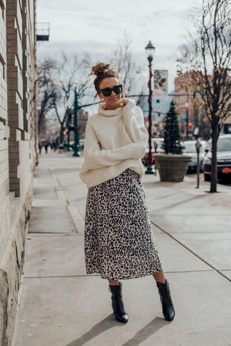 Top outfit street style leopard print 2019