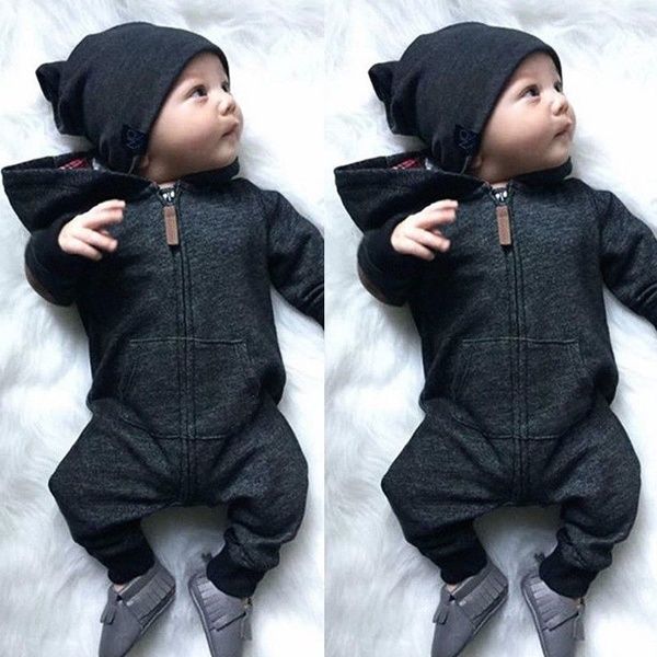 US Infant Newborn Baby Boy Girl Cotton Bodysuit Romper Jumpsuit Clothes Outfits
