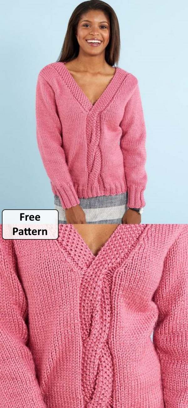 Women’s Cable Knit Sweater Patterns Free