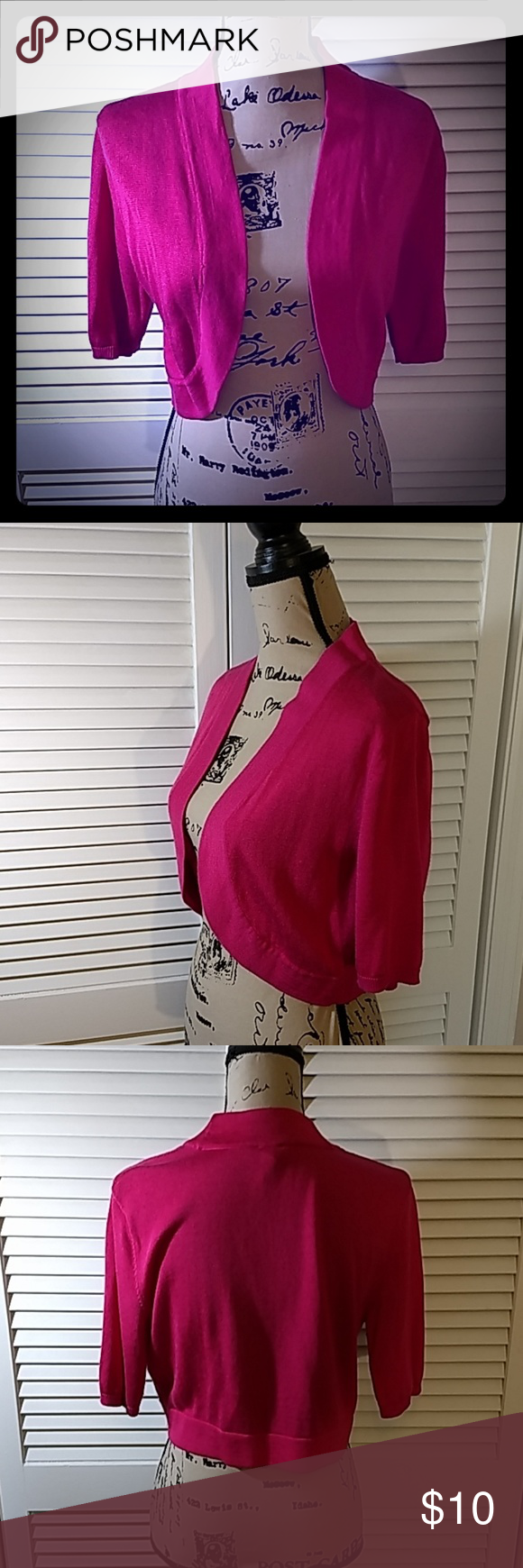 Worthington Pink Shrug Sweater Lightweight Worthington Shrug Sweater in GUC. Lig…