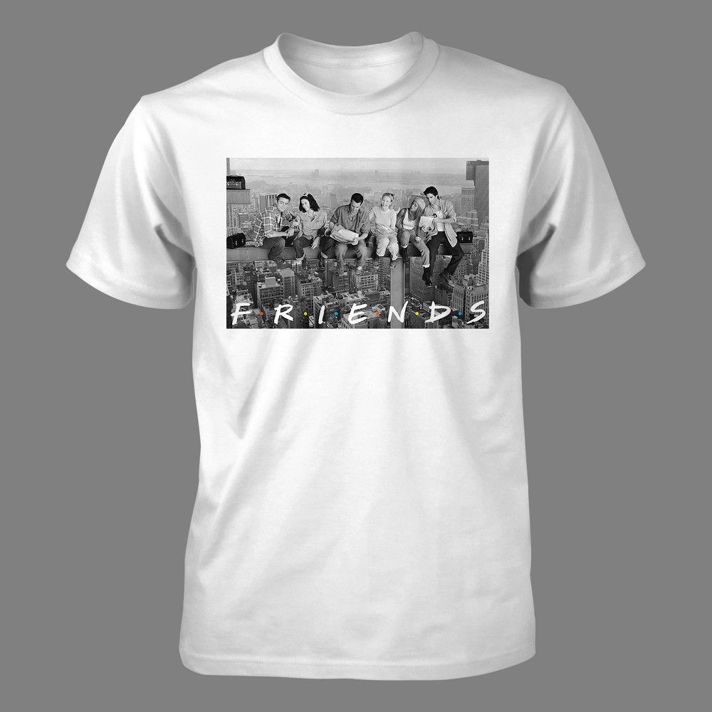petiteMen’s Friends Short Sleeve Graphic T-Shirt – White M, Size: Small