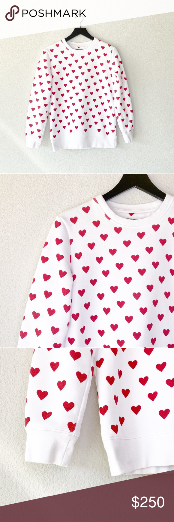 ▪️Burberry▪️Heart print cotton sweatshirt Burberry Heart print cotton sw…
