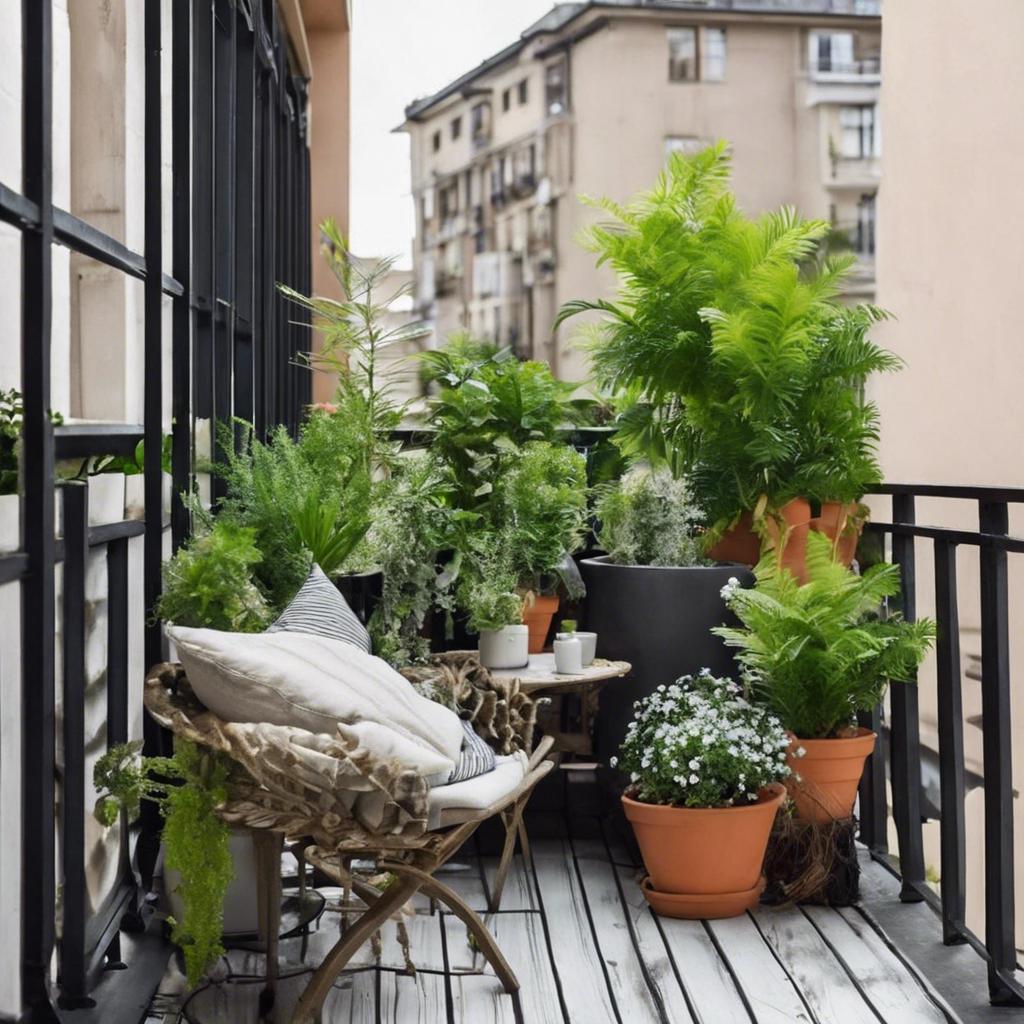 Adding Greenery:‌ Plants for Small Balcony Design