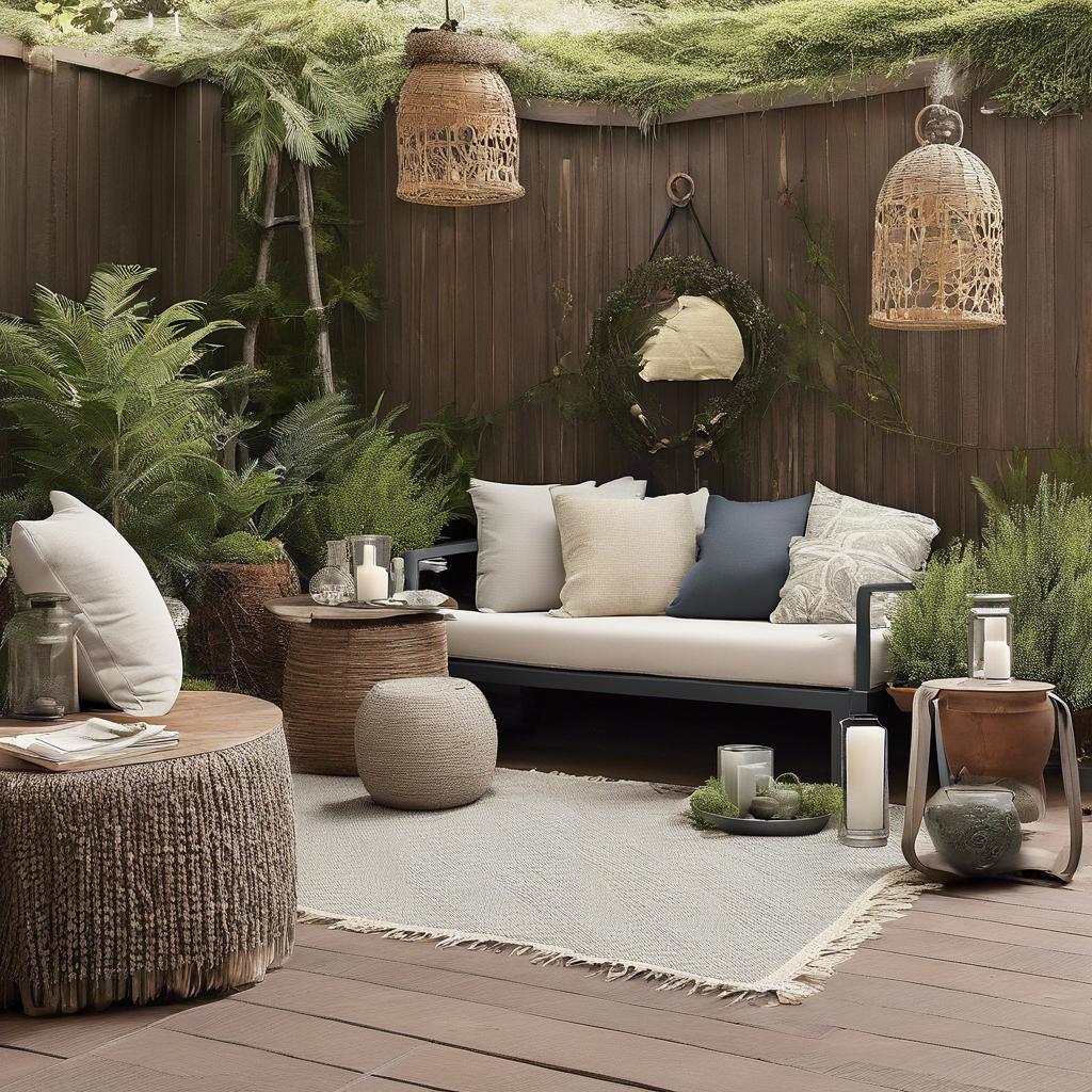 Adding Cozy Textures and Decor for a Relaxing Outdoor Retreat
