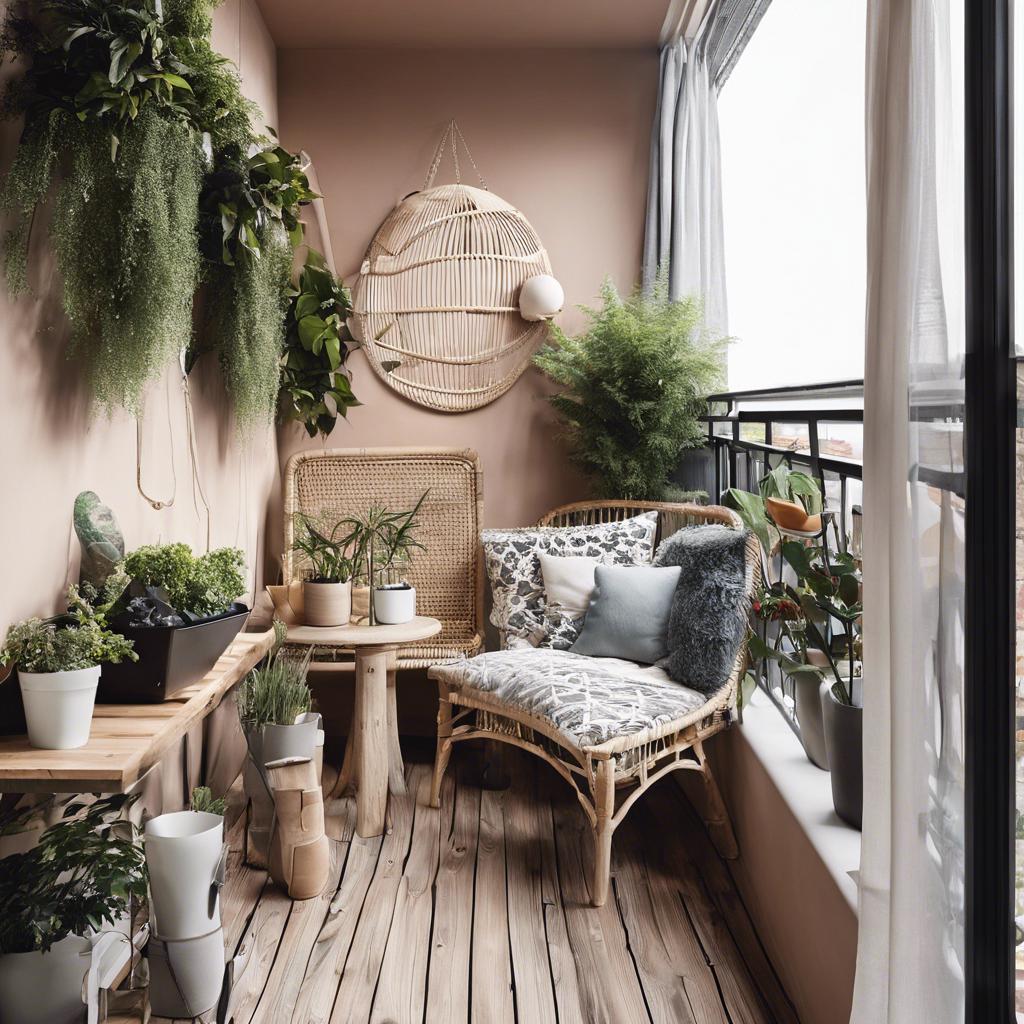 Bringing the Indoors Out: Small Balcony Design with Indoor Elements