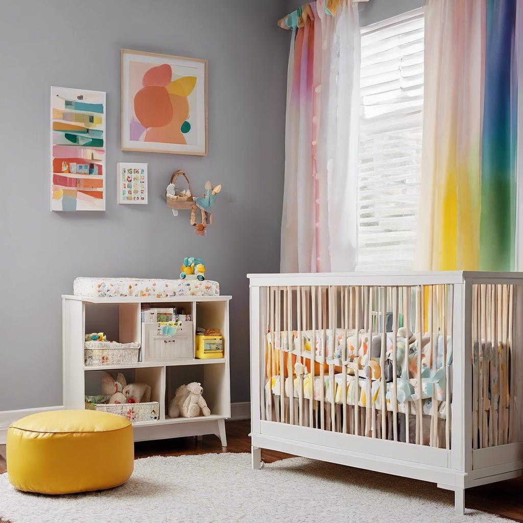 Budget-Friendly ​Ways to Design a Small Colorful Nursery