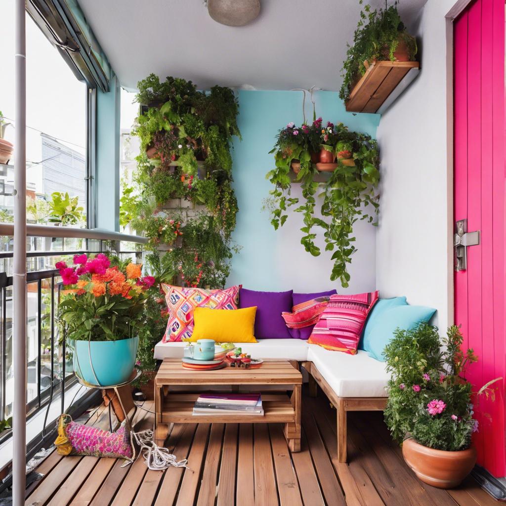 Colorful⁢ Accents: Adding Vibrancy to ⁣Small Balcony Design