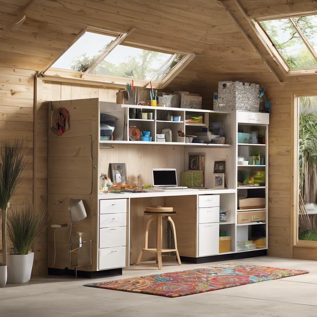 Crafty Oasis: The Ultimate ⁢Modern Shed for Your Hobby Room