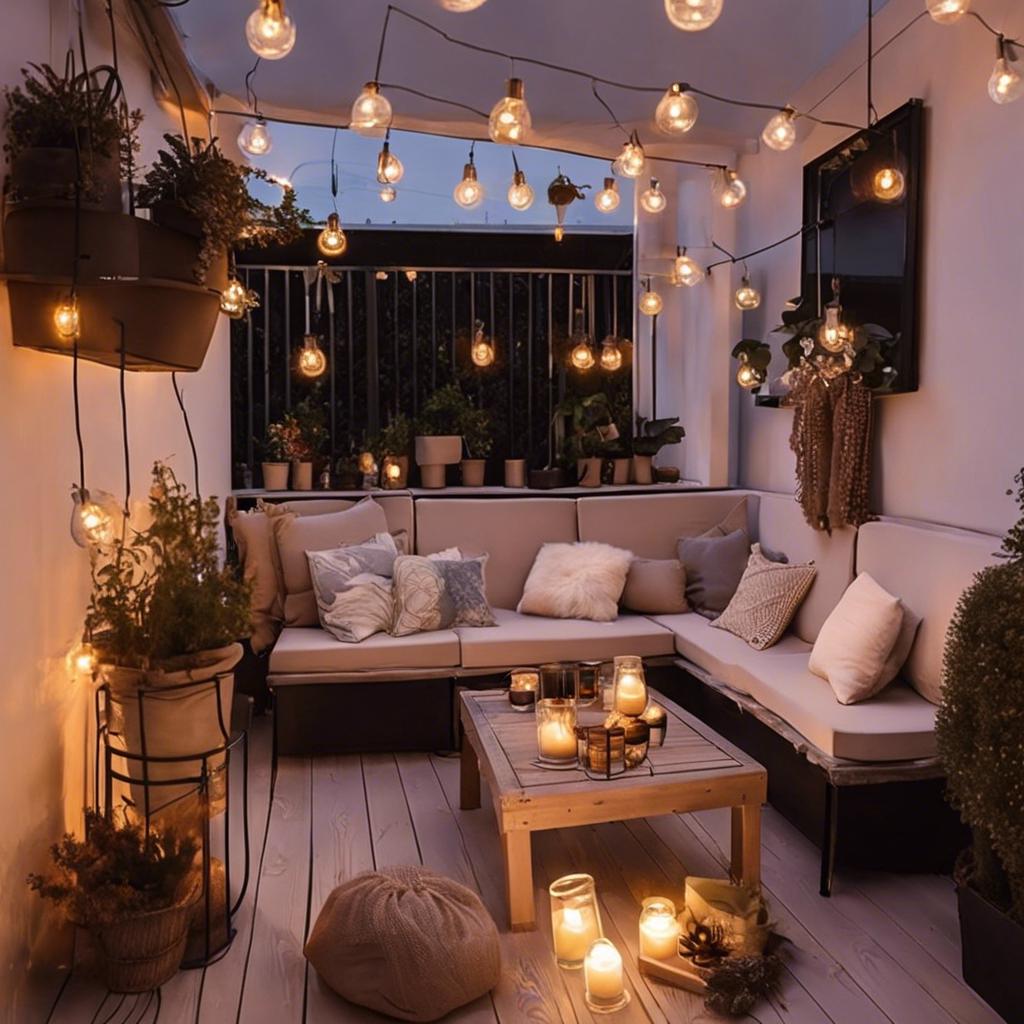 Creating a ‍Cozy Ambiance with Lighting in Your Small ⁣Balcony⁤ Design