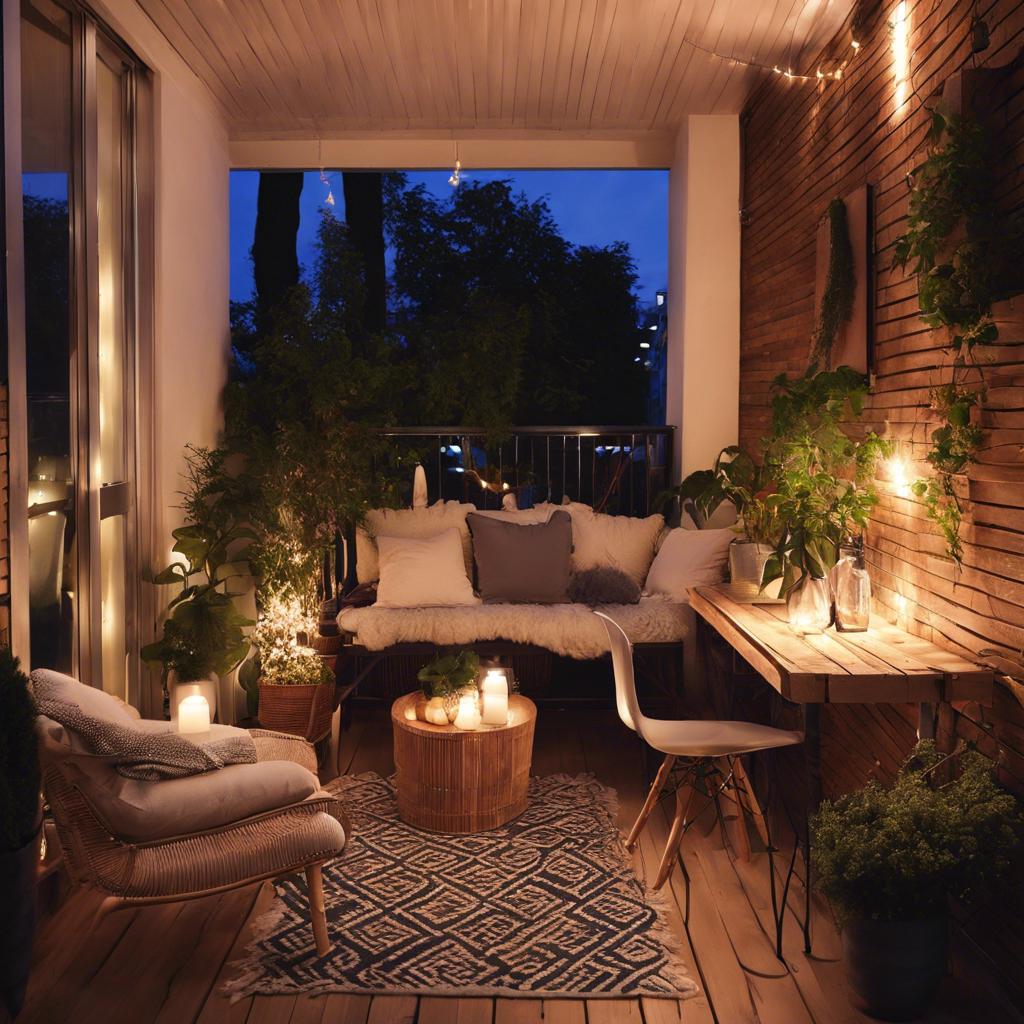 Creating a Cozy​ Ambiance with Lighting in Small ‍Balcony Design