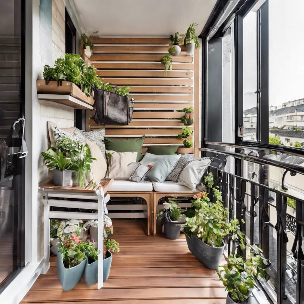 2. Creative Storage​ Solutions for​ Small Balconies