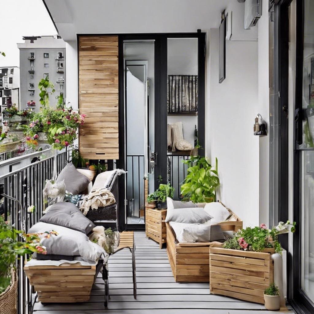 - Creative ⁤Storage Solutions for Small Balcony Design
