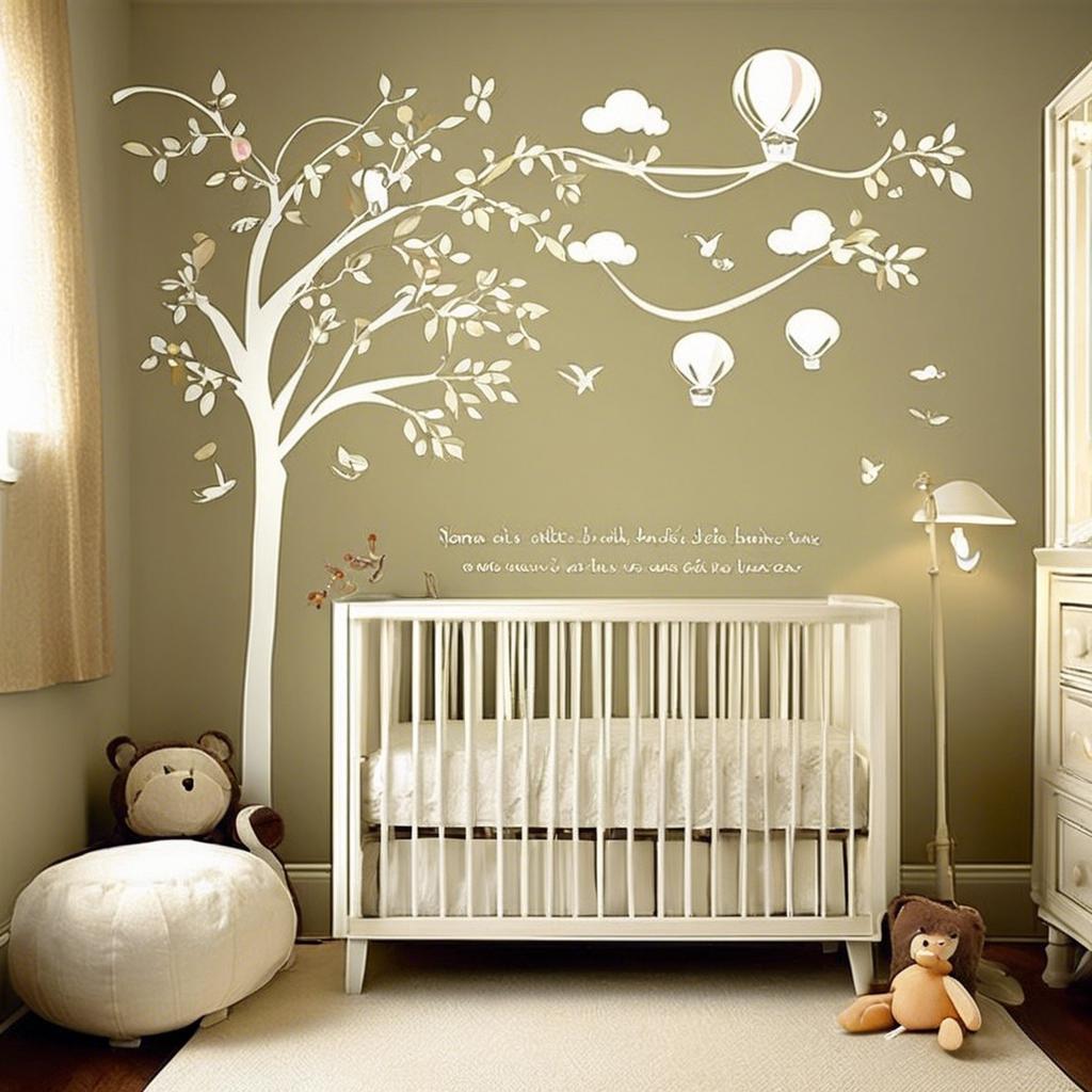 Customizing Wall Art and Decals ⁤for a Personalized⁣ Touch in a Tiny Delightful Nursery