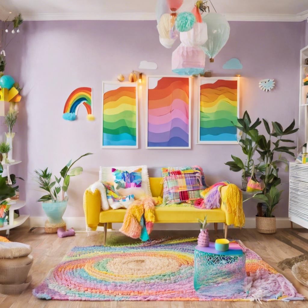 DIY Decor Ideas for a Tiny Rainbow Haven