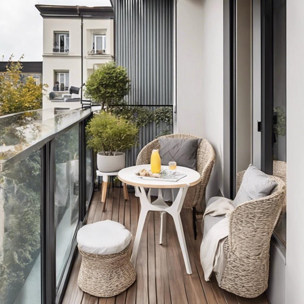 3. Dual-purpose ​Furniture: Practical and Stylish Solutions for Small Balcony Design