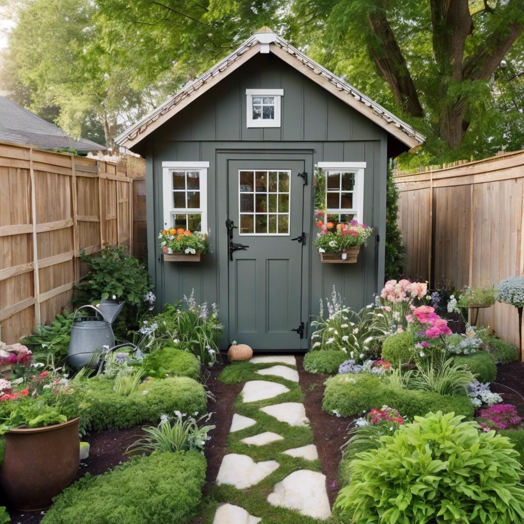 Maximizing storage space both​ inside ‍and‍ outside the shed