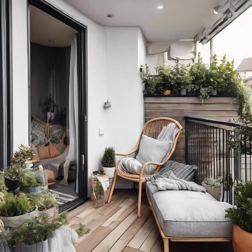 Enhancing‍ Comfort and Coziness in Small Balcony ⁣Design