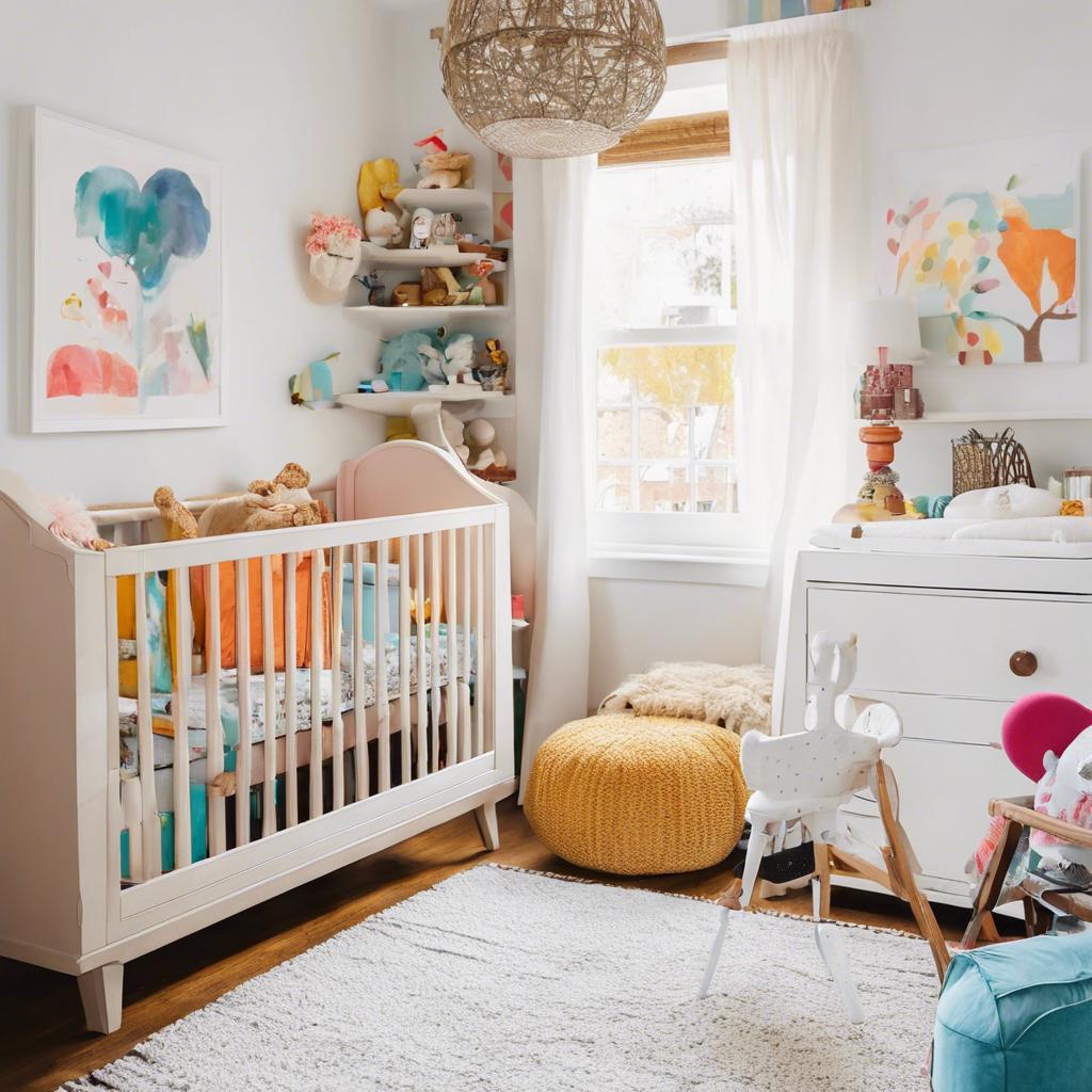 Essential Furniture Pieces for a Small Colorful ⁢Nursery