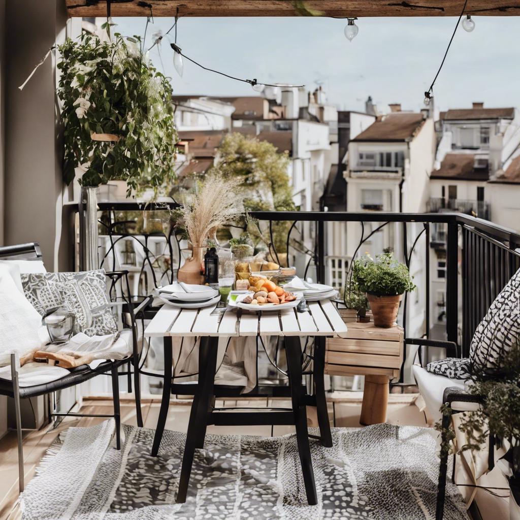 Al Fresco Dining Delight: Tips for​ a⁣ Perfect‌ Outdoor Eating ⁢Area on Your Small Balcony