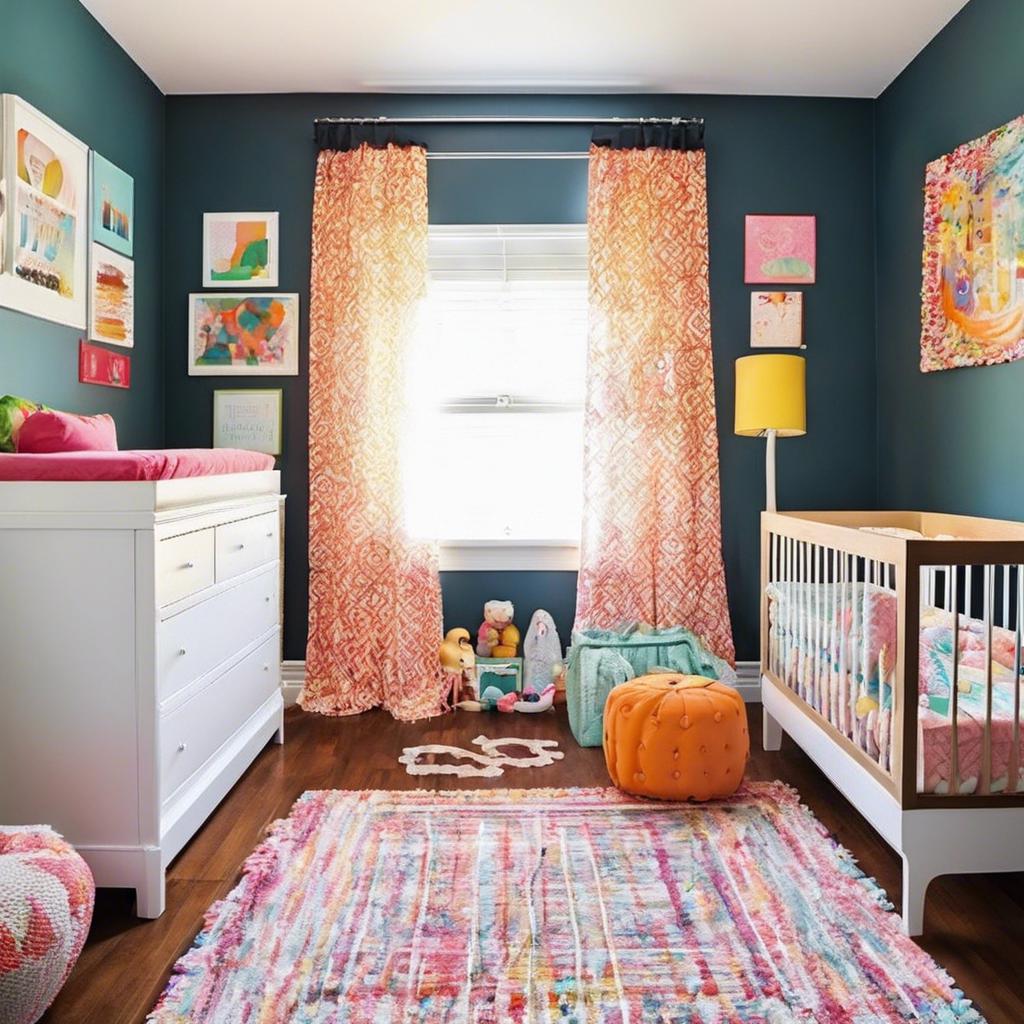 Furniture and ⁤Decor Ideas for a Small ‌Colorful Nursery