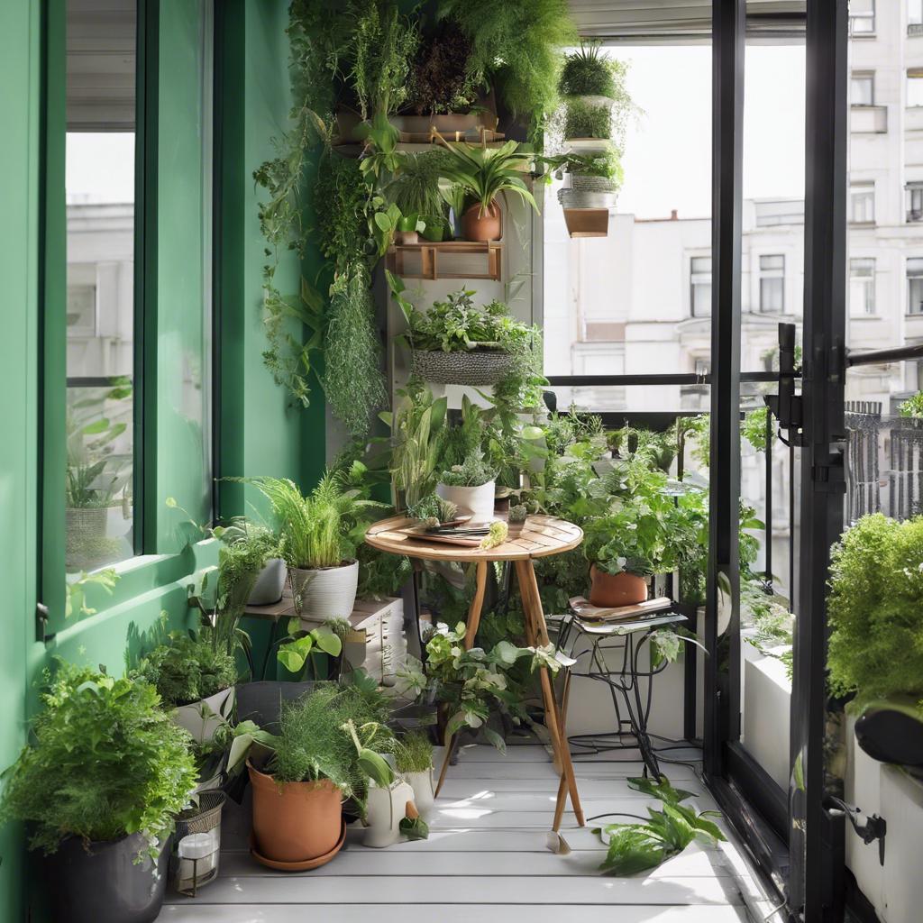 2. Green Oasis: Incorporating ⁢Plants in Small‍ Balcony Design