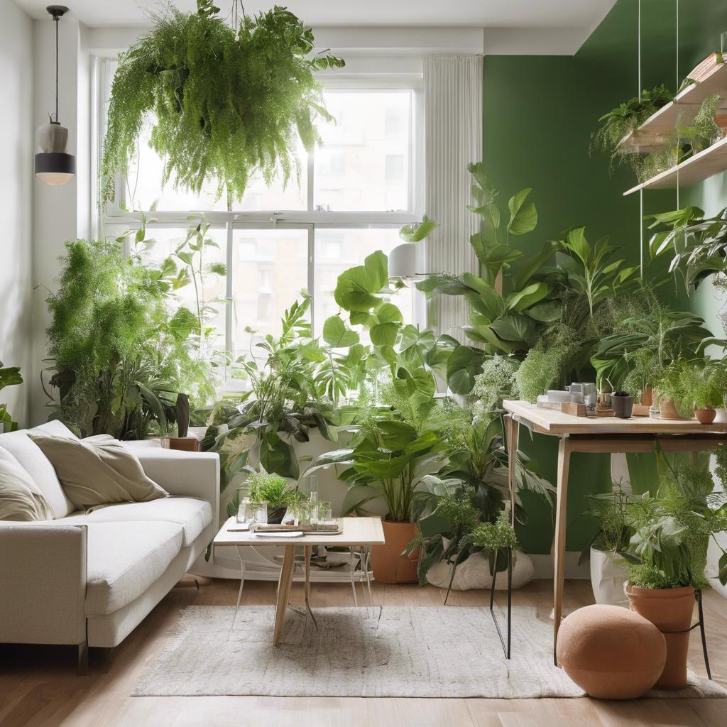 7. Green Oasis: ⁣Introducing ⁤Plants and Natural Elements for a Breath of Fresh Air ⁢in Apartment Living