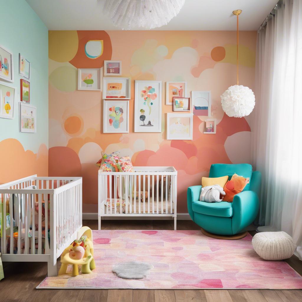 Growing with Your Child: Adapting a Small Colorful Nursery as They Grow