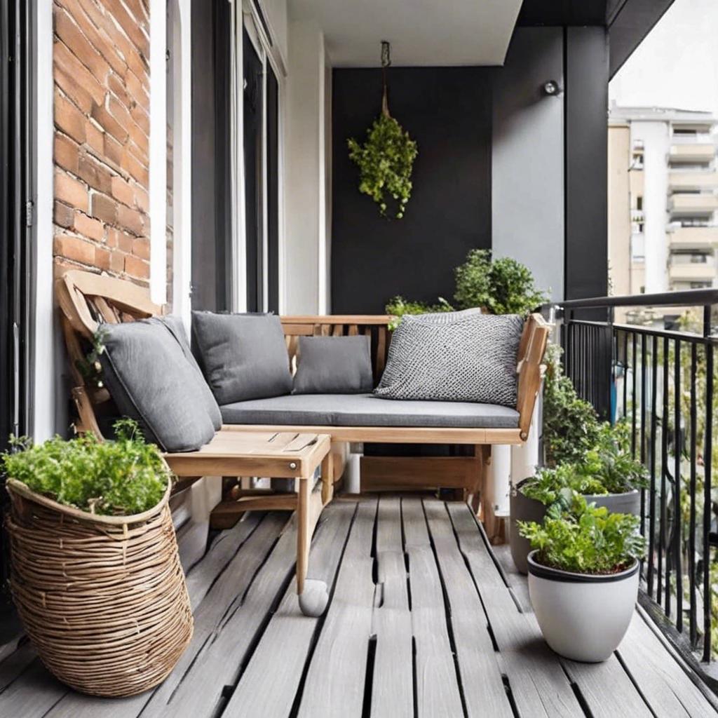 Incorporating Functional and Stylish Furniture for Small Balconies