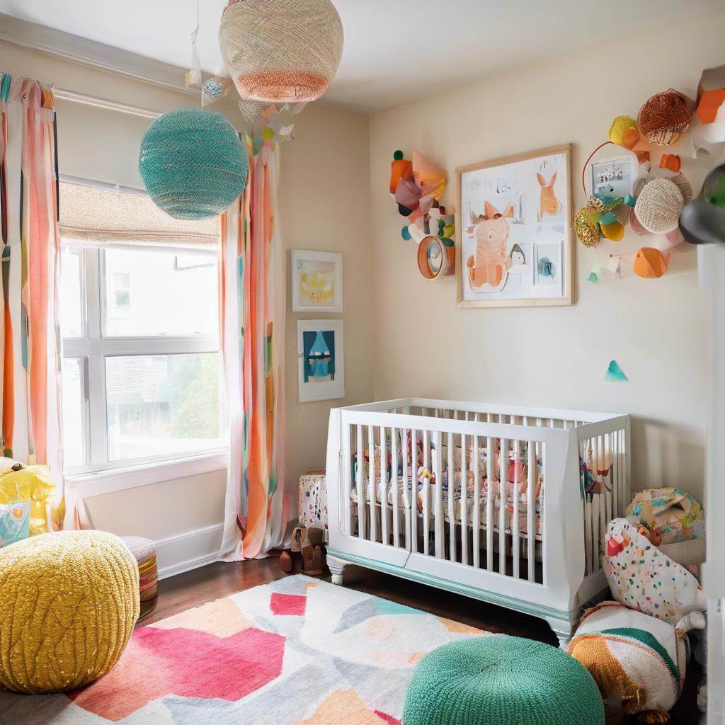 Incorporating Fun and Playful ⁢Decor Elements into⁤ a Small Colorful Nursery