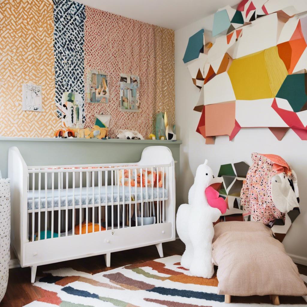 Incorporating Textures and Patterns in a Small Colorful Nursery