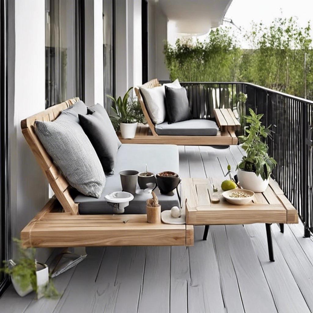 Innovative Furniture Solutions for Small Balcony Design
