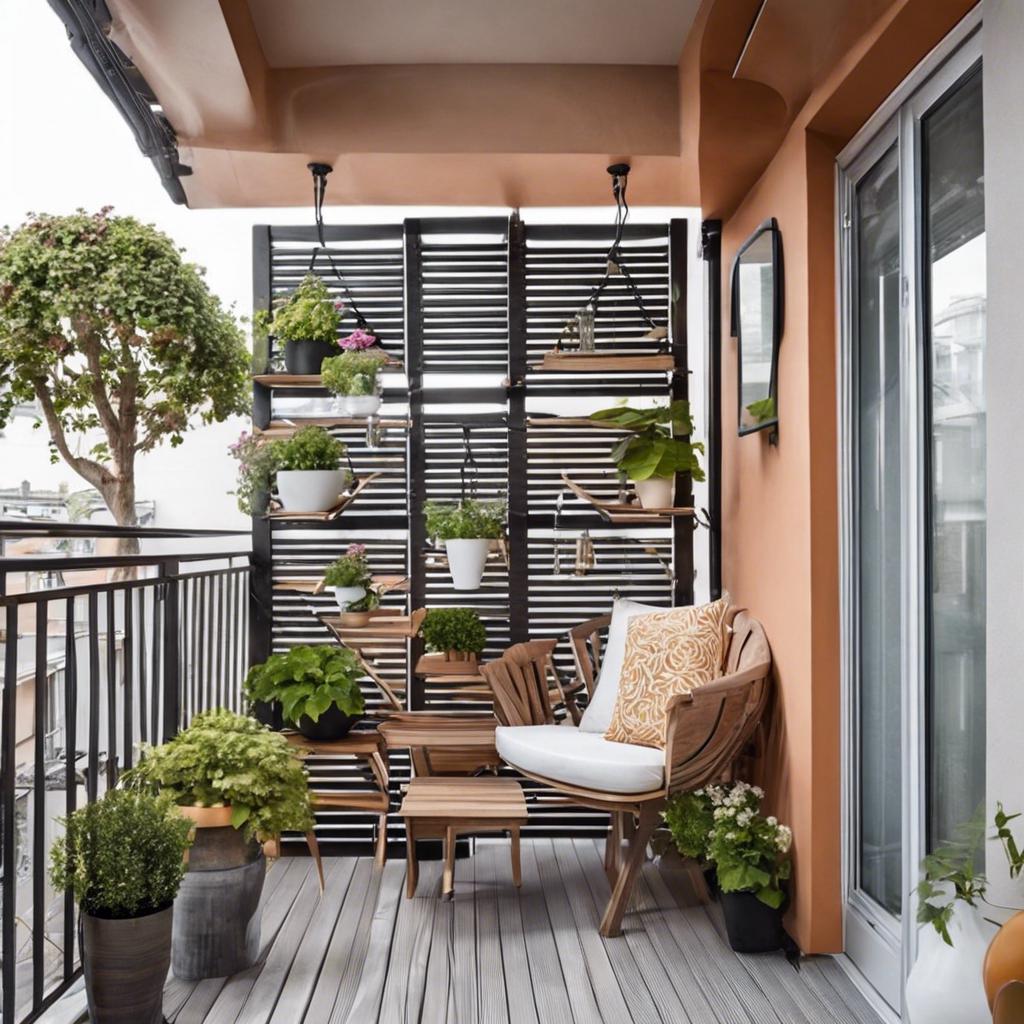Innovative Furniture‍ Solutions for Small Balcony Design