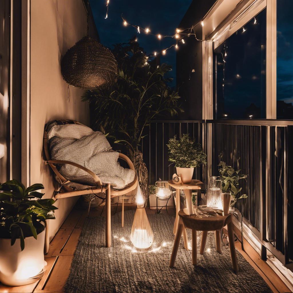 Lighting ⁢and Ambiance: Creating a ⁣Cozy Atmosphere on Your Small Balcony