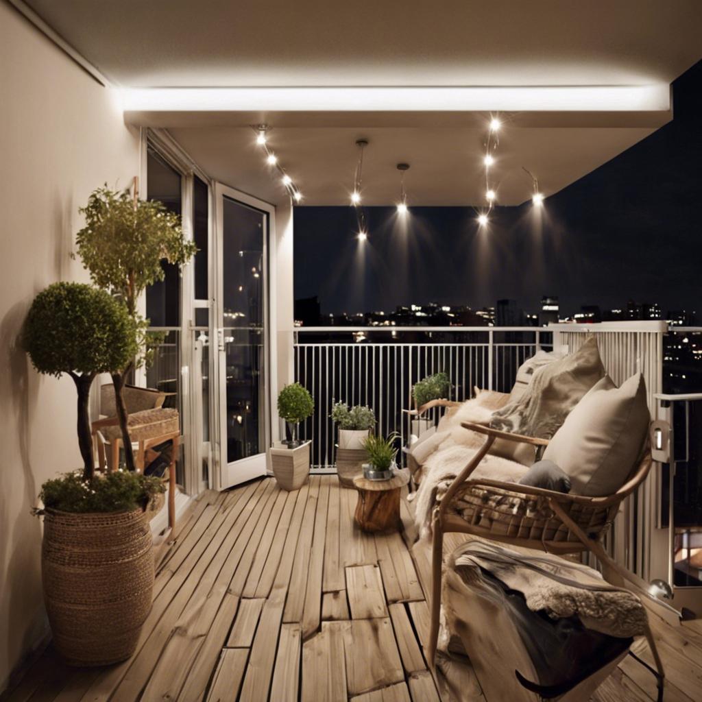 Lighting Ideas for Small Balcony Design