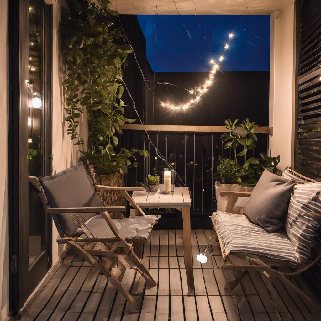 Lighting Magic: Illuminating Your Small Balcony for Evening Enjoyment