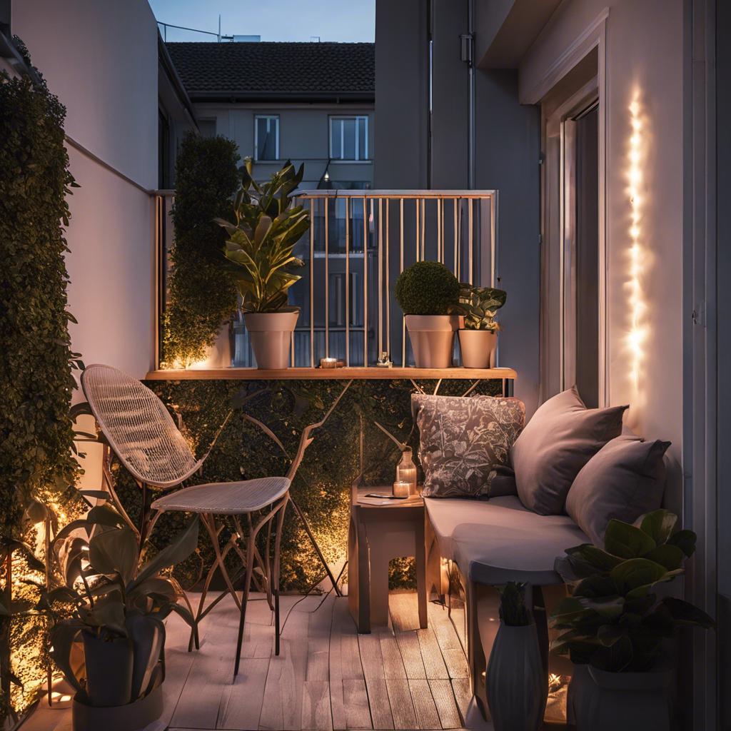 4. Lighting Magic: Illuminating Your ‌Small Balcony Design