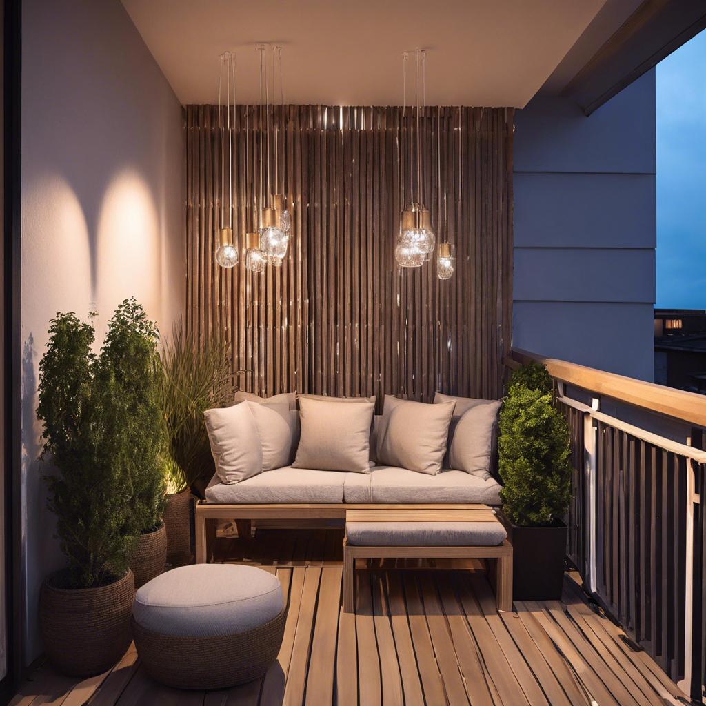 4. Lighting Matters: ⁢Enhancing Ambiance in Small Balcony Design