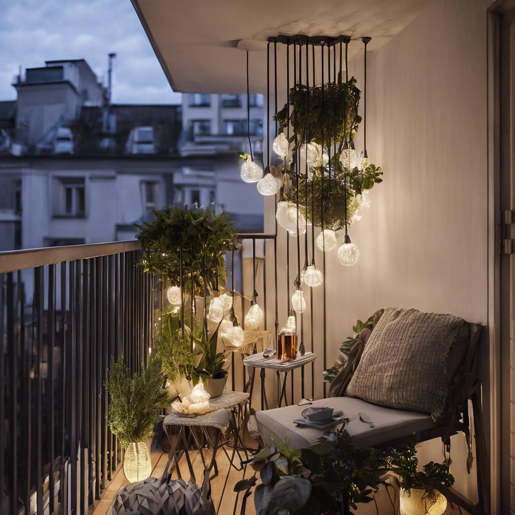 - Lighting Matters:‌ Illumination ideas for small balcony design