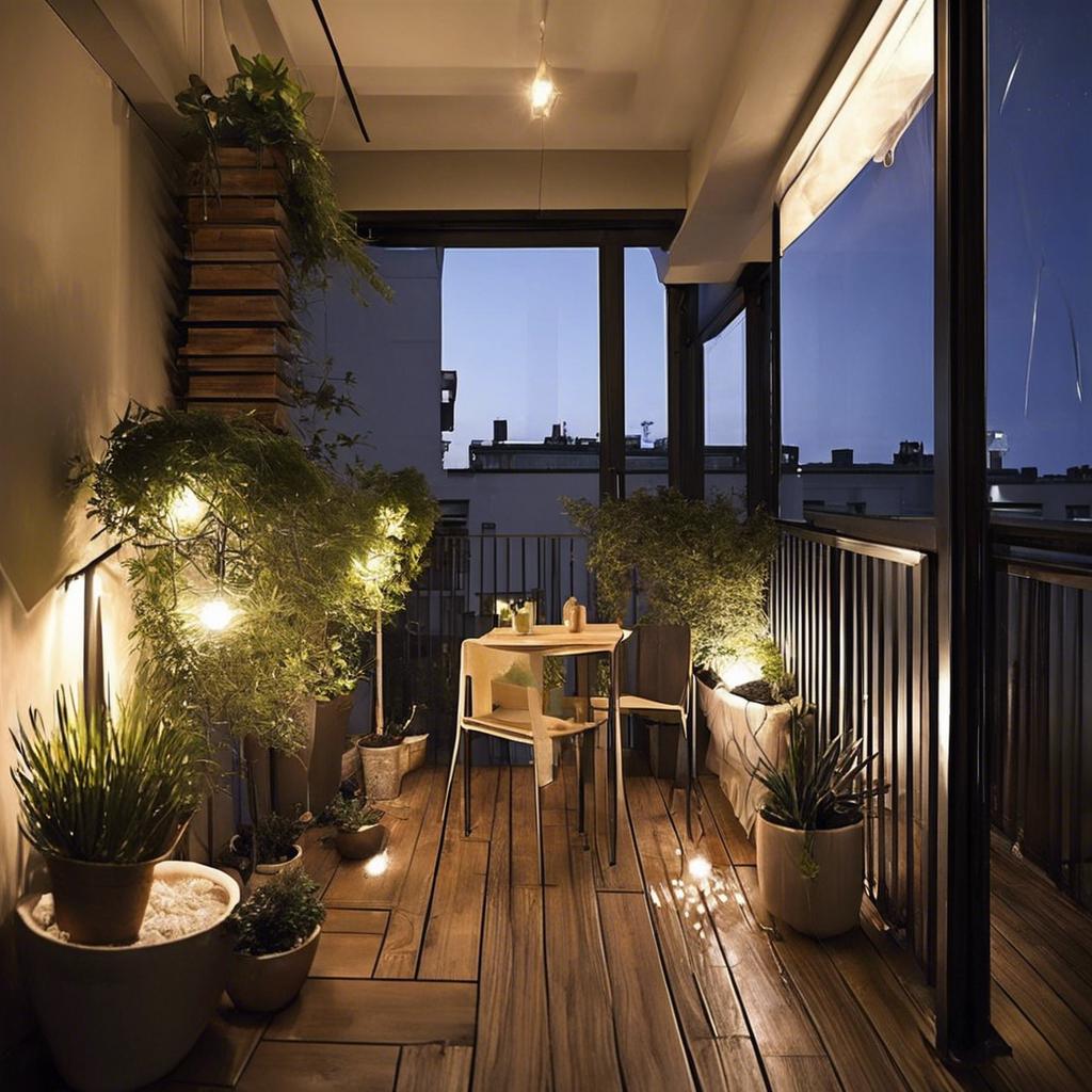 Lighting Strategies to Enhance Small Balcony Design
