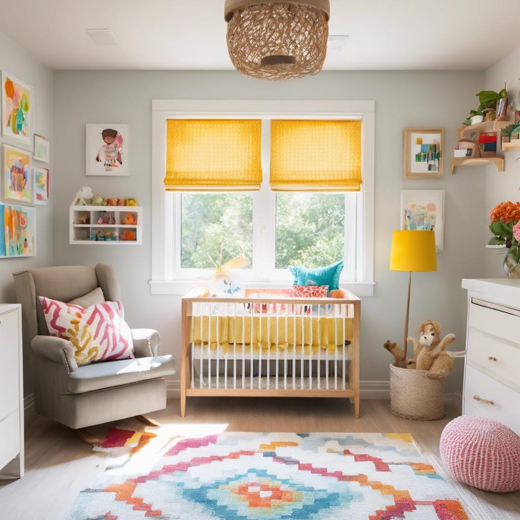 Making⁤ the Most⁤ of‌ Natural Light in a Small Colorful Nursery: ⁤Brightening up the Space